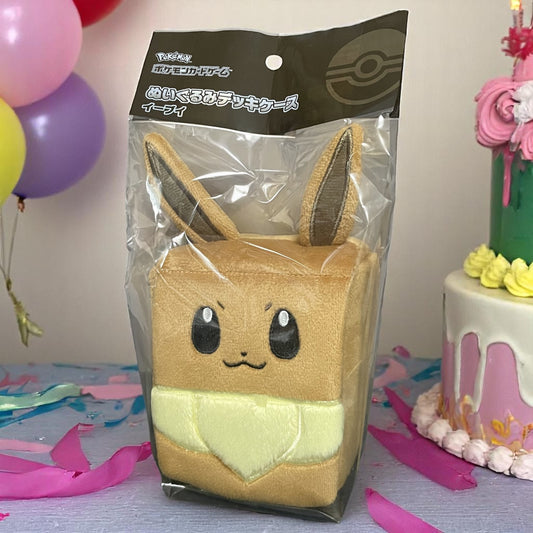 Pokemon Card Game Plush Deck Case Eevee Japanese TCG New UNOPENED box